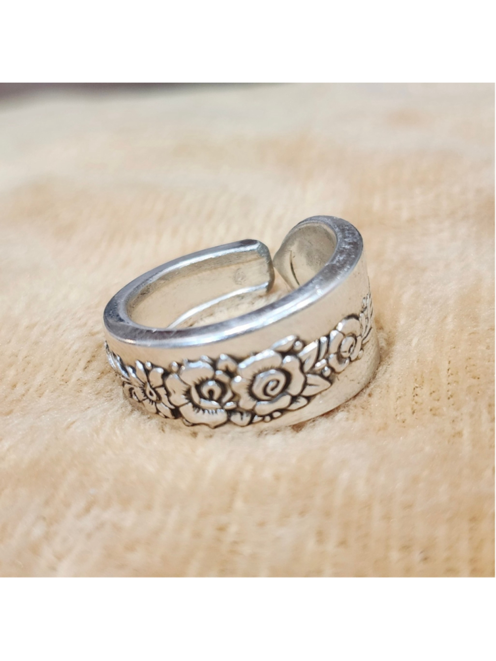 Silverwear Ring Size 8 ONEIDA silverplate ROYAL ROSE
